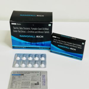 Taurine + Beta-Sitosterol + Pumpkin Seed Oil / Meal + Green Tea Extract + Ferrous Fumarate + Zinc Sulphate + Copper + L-Ornithine Tablet