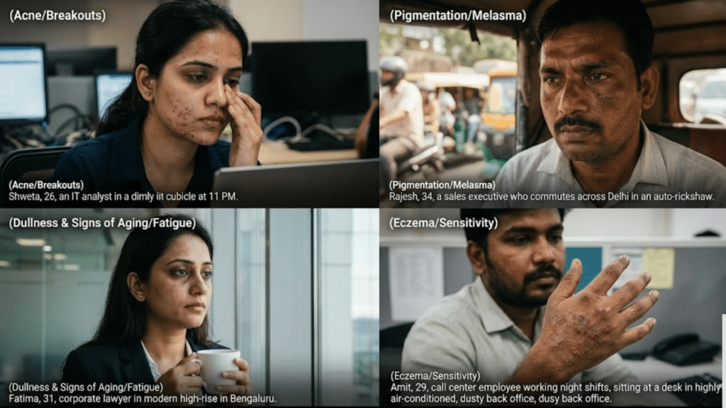 Skin Issues Faced by Working Professionals in India