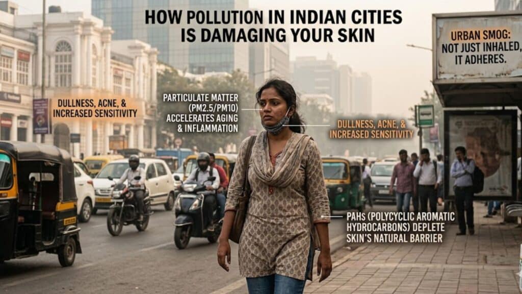 How Pollution in Indian Cities is Damaging Your Skin