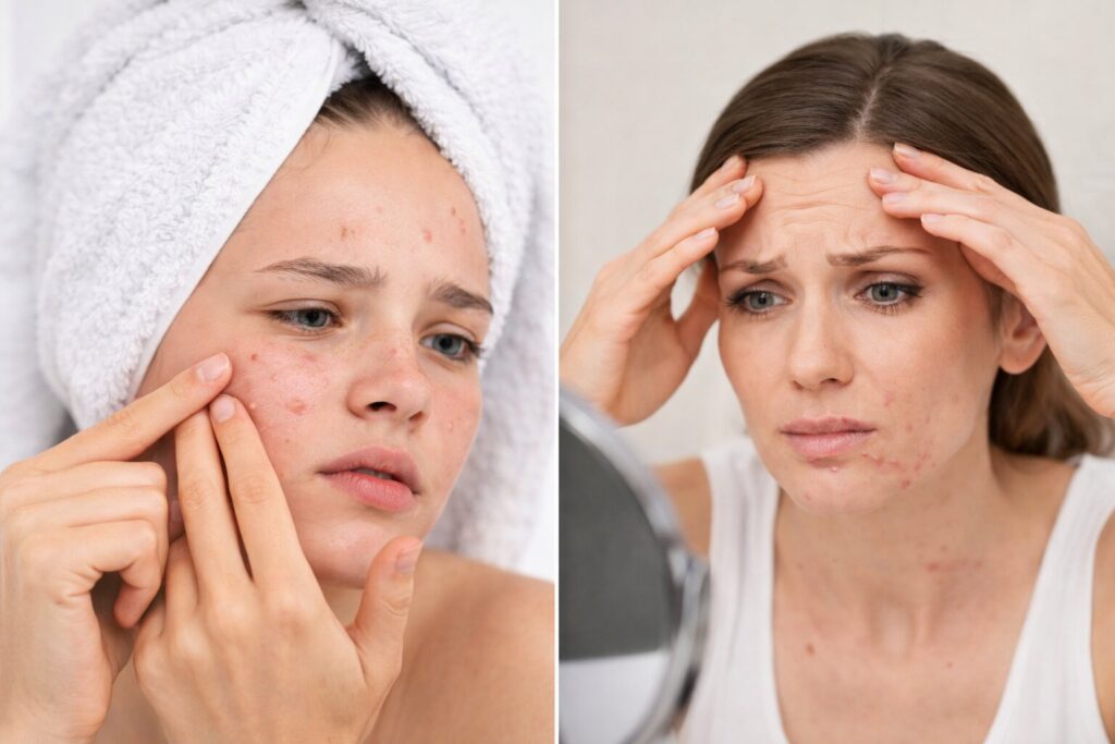 Common Skin Problems in Teenagers vs Adults